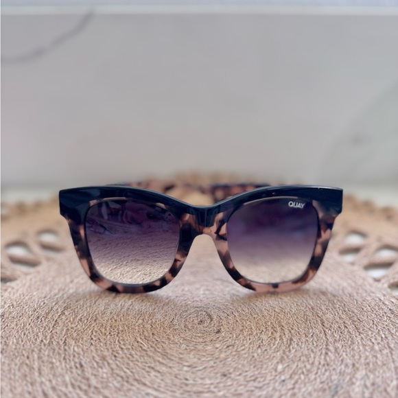 Quay Australia Accessories - 🕶️ QUAY After Hours Mini Sunglasses — Black to Tortoise Fade Frame